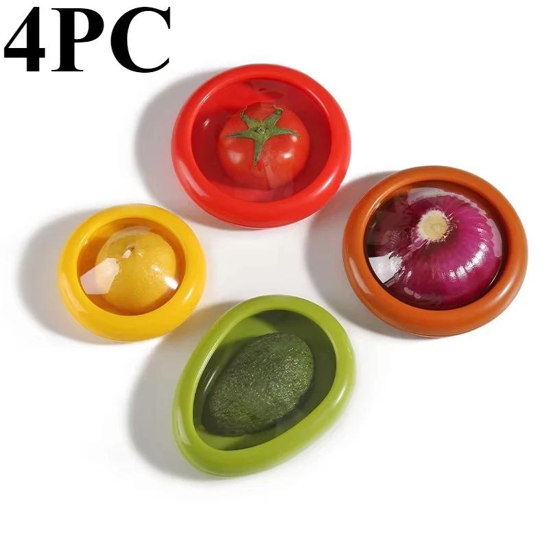 Fruit Preservation Box Silicone Film Food Boxes Sealed Mini Crisper Storage Refrigerator Onion Half Cut Refrigerated Organizer