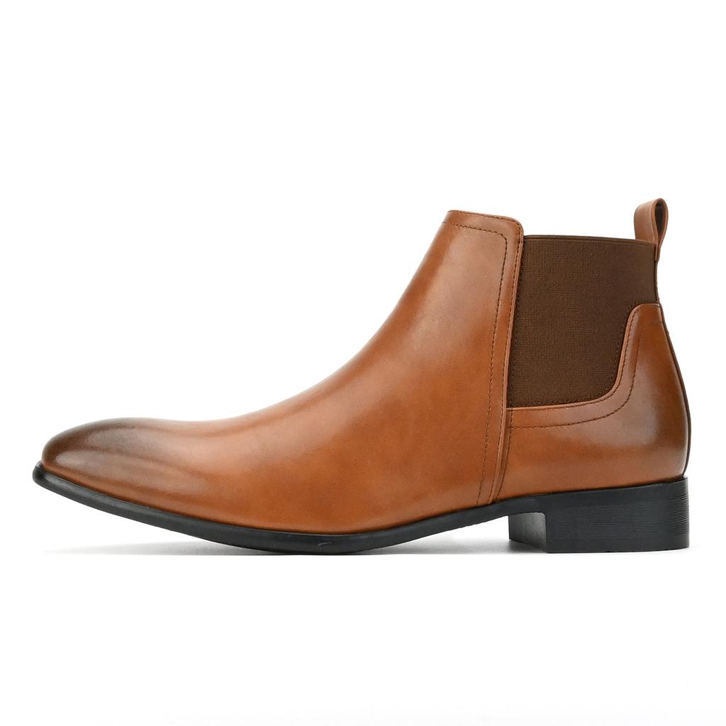 Men's Chelsea Boots Foreign Trade Small Square Head Men's Shoes Versatile Fashion Men's Short Boots Ankle Boots