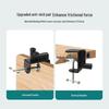 Pince en I en aluminium Double usage Support de téléphone et Accessoire de lampe de bureau