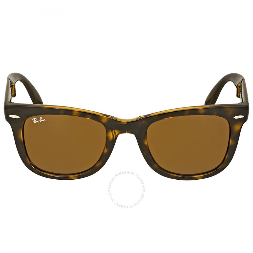 

Складные солнцезащитные очки унисекс Ray Ban Wayfarer Classic Brown Classic B 15 RB4105 710 50
