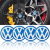 For Volkswagen 56mm Emblem Wheel Center Hub Caps Stickers Car Rim Cover Accessories For Volkswagen CC Golf 6 7 GTI Tiguan Passat