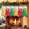 1PC Plush Snowflake Christmas Stocking Snowflake Plush Christmas Socks 18x26x45cm