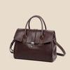 New Large-capacity Handbag Made of Vegetable-tanned Cowhide, Light Luxury Niche High-end Women's Shoulder Bag, Genuine Leather Crossbody Bag