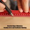 Woodworking Edge Ruler Set Corner Rulers Precision Edge Measuring Ruler V Shaped Straight Ruler 7/9/13 Inch