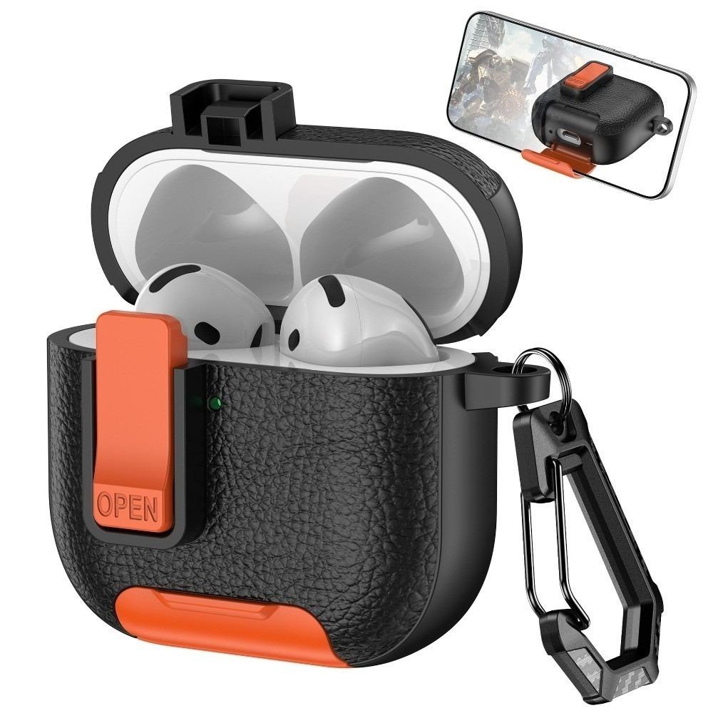 

с карабином-замком подставка для телефона защитный чехол крышка для наушников аксессуары для Bluetooth-наушников чёрный/оранжевый