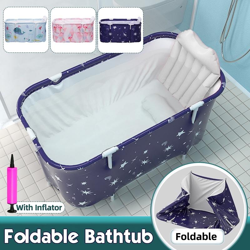Neue 1,2 m tragbare Badewanne Eimer für Erwachsene/Baby Kinder faltbarer Pool Fass Familie sitzen zu Hause Sauna SPA Ganzkörper Eimer