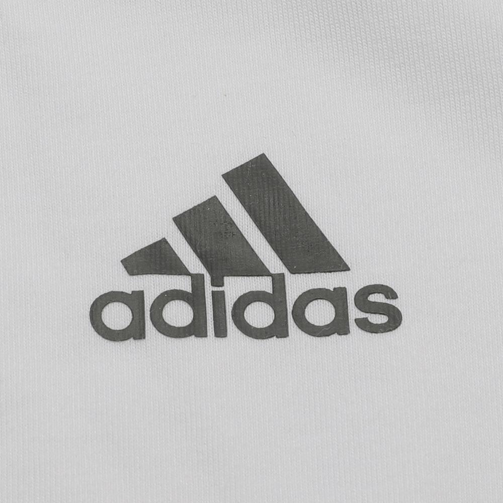 Adidas Ss Tee Tape Logo Print Round Neck Comfortable Short Sleeve T-Shirt Women Tops White FJ6885