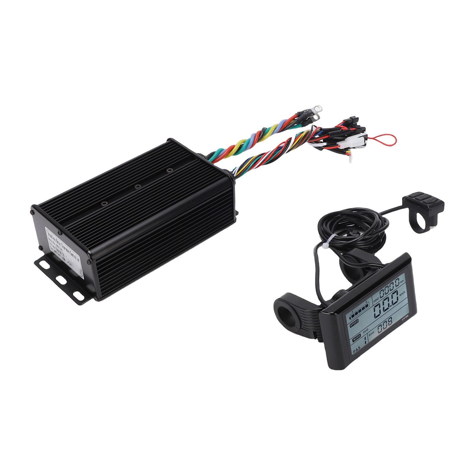 Контроллер мотора горного велосипеда с дисплеем SW900, черный, 18 транзисторов, 60А, синусоидальный, 3 режима