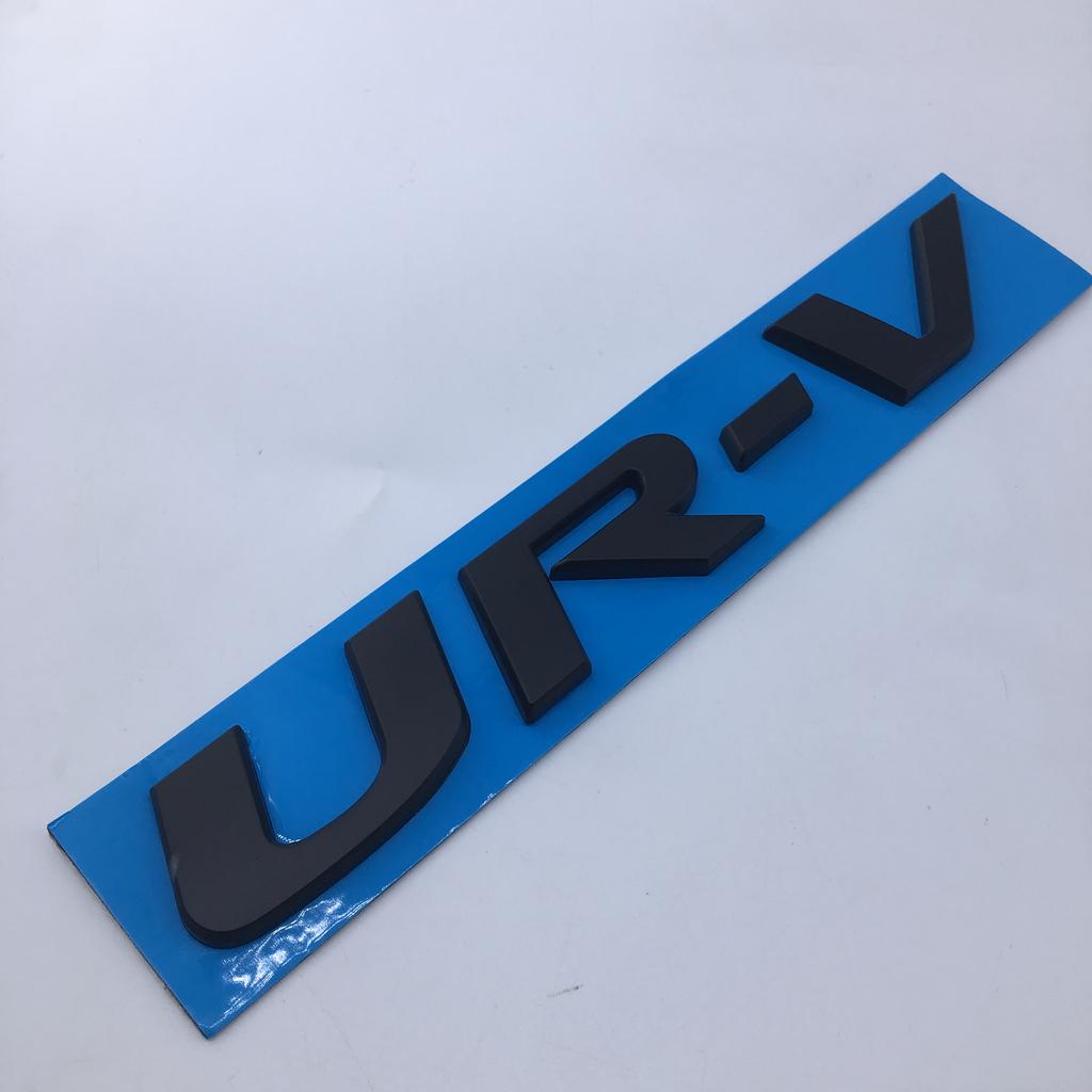 QLN2 ABS Car Side Stickers Rear Trunk Letters 3D Emblem Badge for Honda UR-V Logo Decals Auto Modification Styling Decoration