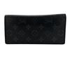 LOUIS VUITTON M61697 Monogram Eclipse leather Brazza Portefeuille Purse black leather mens Used
