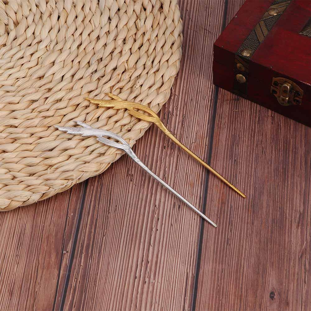 Headwear Chinese Girls Women Bridal Feather Hair Stick Hairpin Bird Hair Fork