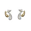 S925 Silver Needle Hong Kong Style Water Drop Earrings for Women - Exquisite 2024 Niche High-End Stud Accessories