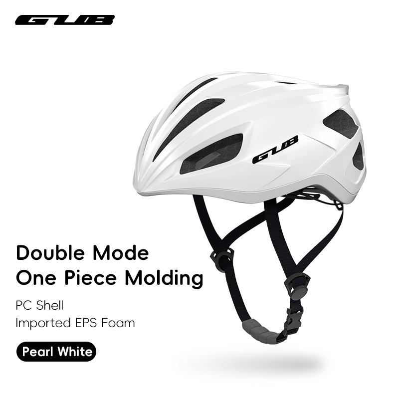 Велосипедный шлем GUB PC+EPS Цельнолитой Мужской Женский MTB Шоссейный Дышащий Ультралегкий Безопасный Велосипедный шлем M (56-58cm) жемчужина белый