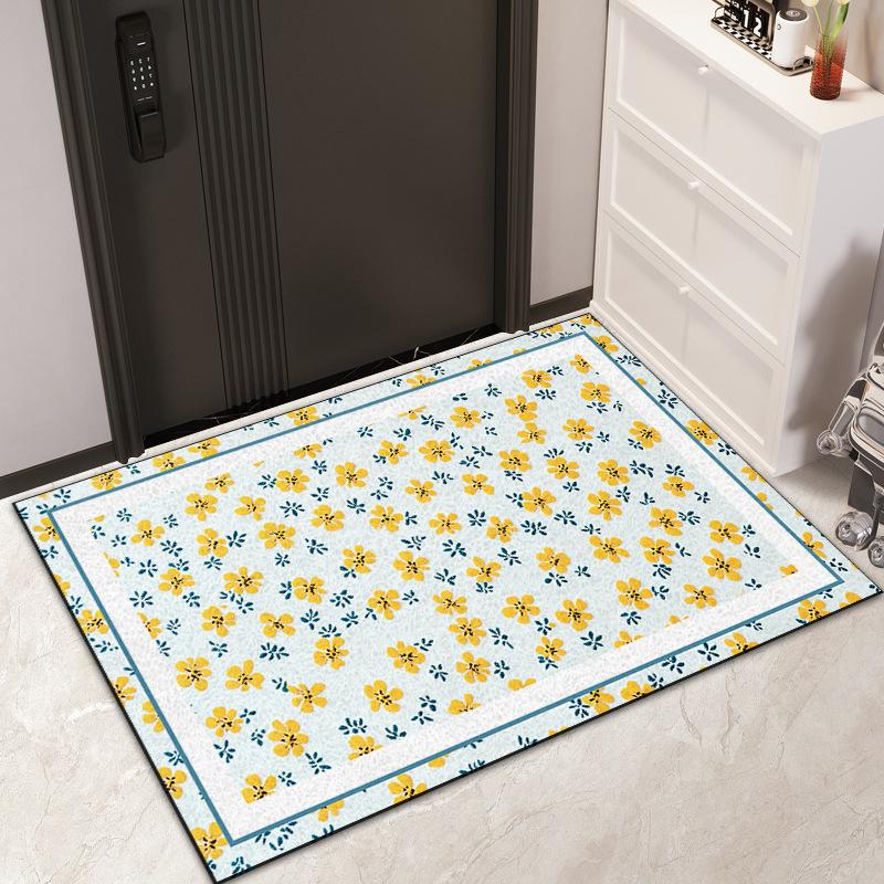 Wire Ring Entry Mat Ins Air Resistant Dirty PVC Can Be Cut Silk Ring Mat Non-slip Easy To Clean Entry Door Carpet