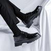 FashionIncrease Leather Derby Shoes for Men Fashion Casual Designer Platform Shoes Male English Black Autumn Winter Men's Dress Shoes