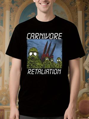 Vintage Carnivore Band Graphic Tshirt - Black Unisex All-...