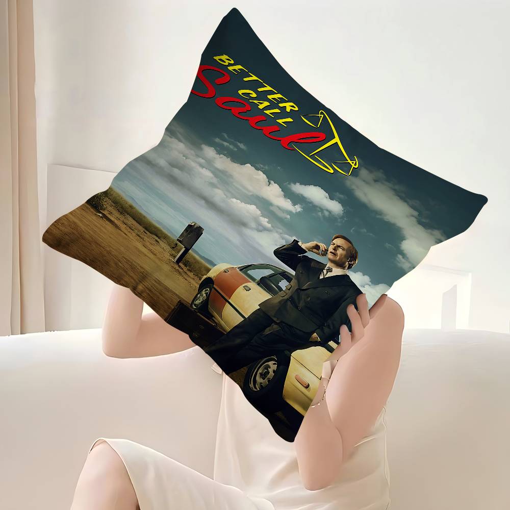 

Classic Movie TV Better Call Saul Decorative Room Aesthetics Pillow Case Home Decor Bedroom Sofa Bed Couch Pillow Cover x 30X30cm