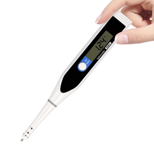 Huanyu Digital Salt Meter, 0.01% Measurement Unit, High-Precision Electronic Salt Meter, 0.01%-5%, Temperature Range 0-99C, Automatic Temperature Com