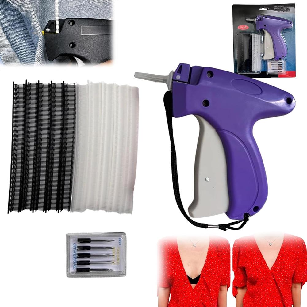Price Label Gun with 6 Needles Mini Stitch Gun Stitch Hemming Gun Tagging Stitch Tool Sewing Machine for Clothes Socks Hats