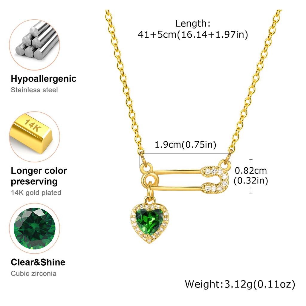 Vnox Diverse Heart Pendant Necklace For Women Girls, Stainless Steel Shell CZ Crystal Charm Choker, Fashion Jewelry Party Gifts