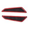 2 Pièces Noir Brillant ABS Cache-Ouïes d'Aération de Capot Avant Décoration d'Air de Capot Autocollant Accessoires de Style de Voiture pour Chevrolet Camaro 2016-2023