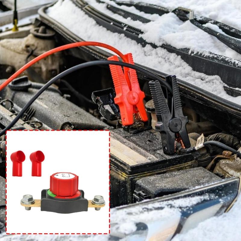 Side Mount Battery Disconnect Switches For Easy Installation In Compact Spaces Ideal For Cars Boats And Motorhome With 300A Current Capacity