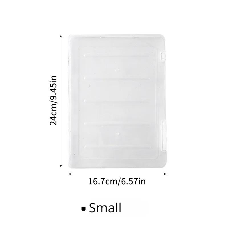 A4 Document Storage Box Waterproof Dustproof Book Graduation Certificate Information Transparent Double Buckle Plastic File Box S