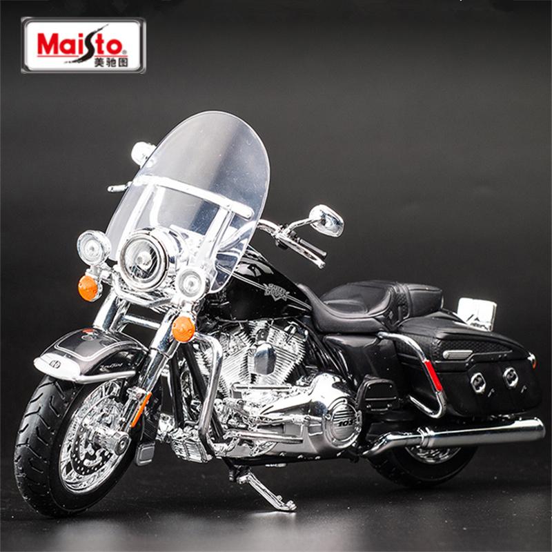 Maisto 1:12 Harley 2013 Flhrc Road King Classic Lega Modello Moto da Viaggio Modello Diecast Moto da Strada Classica Regali per Bambini