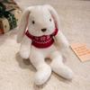 Gentle Appease Rabbit Plush Toys Premium Cozy Lifelike Bunny Doll Warm Delicate Scarf Sweater Rabbit Lovely Gift