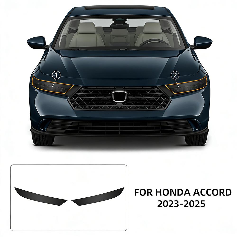 TPU Car Headlight Protective Film for Honda Accord 10th Gen 2021-2025 Transport & Smoke Anti-Scratch