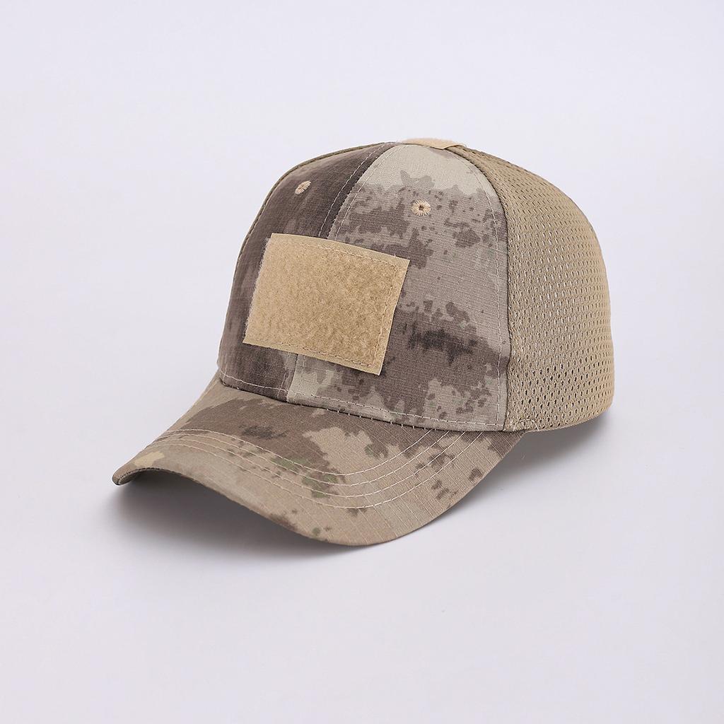 Military Fans Outdoor High-Quality Python Velcro Baseball Cap Men'S Tactical Camouflage Hat Sports Mesh Cap