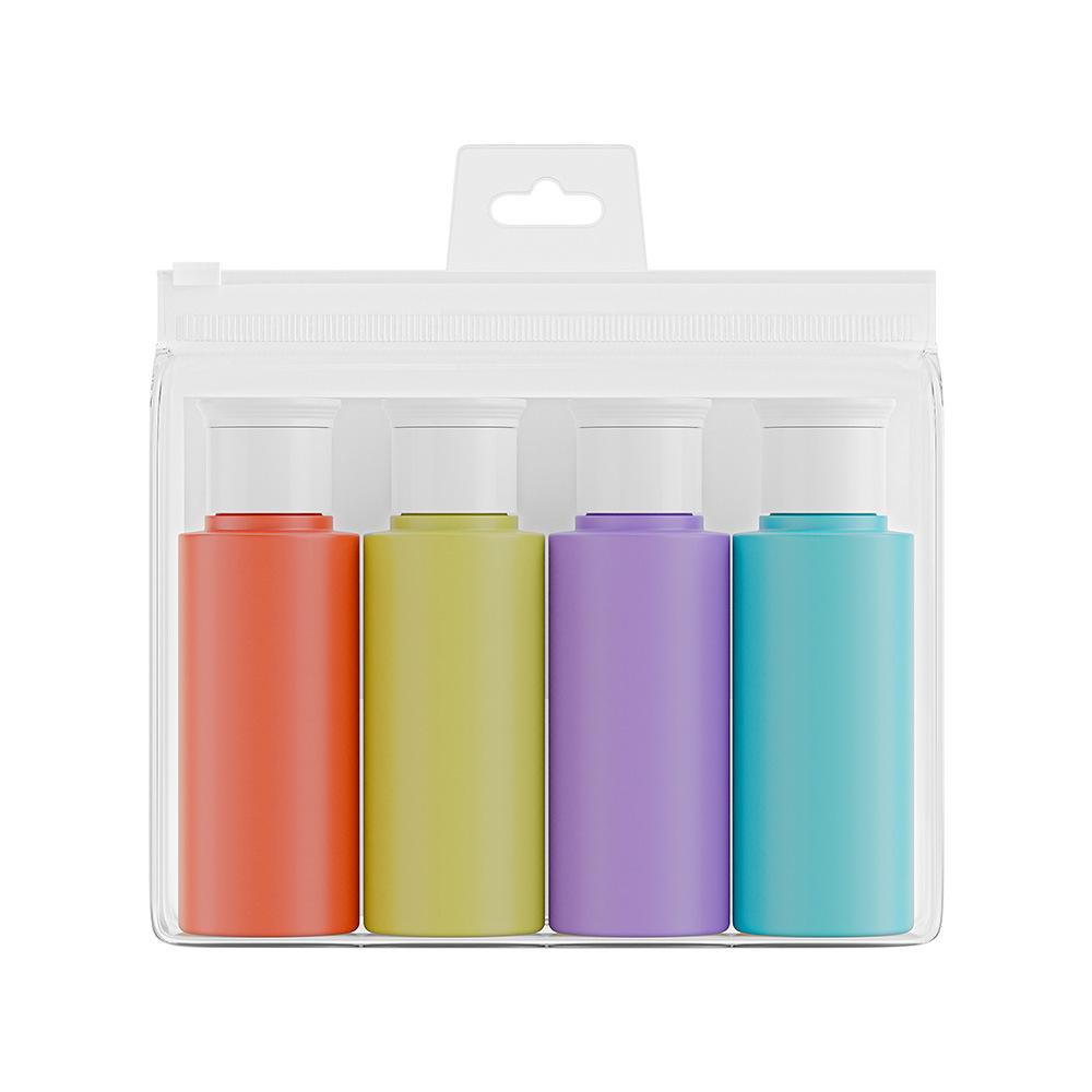 

4PCS 60ml Travel Bottles Leakproof Travel Essentials Refillable for Shampoo Conditioner Lotion Portable Squeeze Tubes 60ml*4