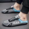 2024 Fashion men New Style lat-soled Wild Flat-bottomed Summer Thin Section Baotou Half Slippers Men Casual Shoes Zapatos Hombre