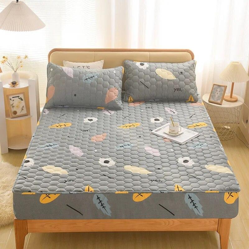 Waterproof Cartoon Elastic Fitted Sheet 160x200,Mattress Protector Cover,Mother Baby Grade,Pure Cotton Laminated Cotton Process