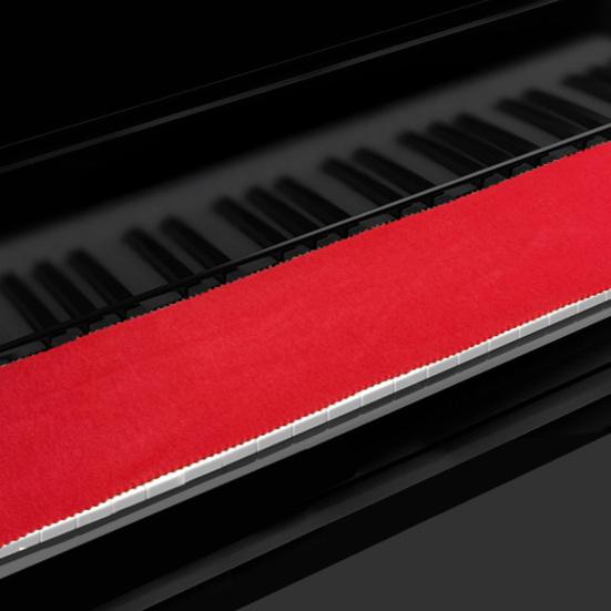 Piano Keyboard Anti-Dust Cover Flannel Key Cover Cloth 88 Keys Protective Dust Cover for Electronic Keyboard Digital Piano