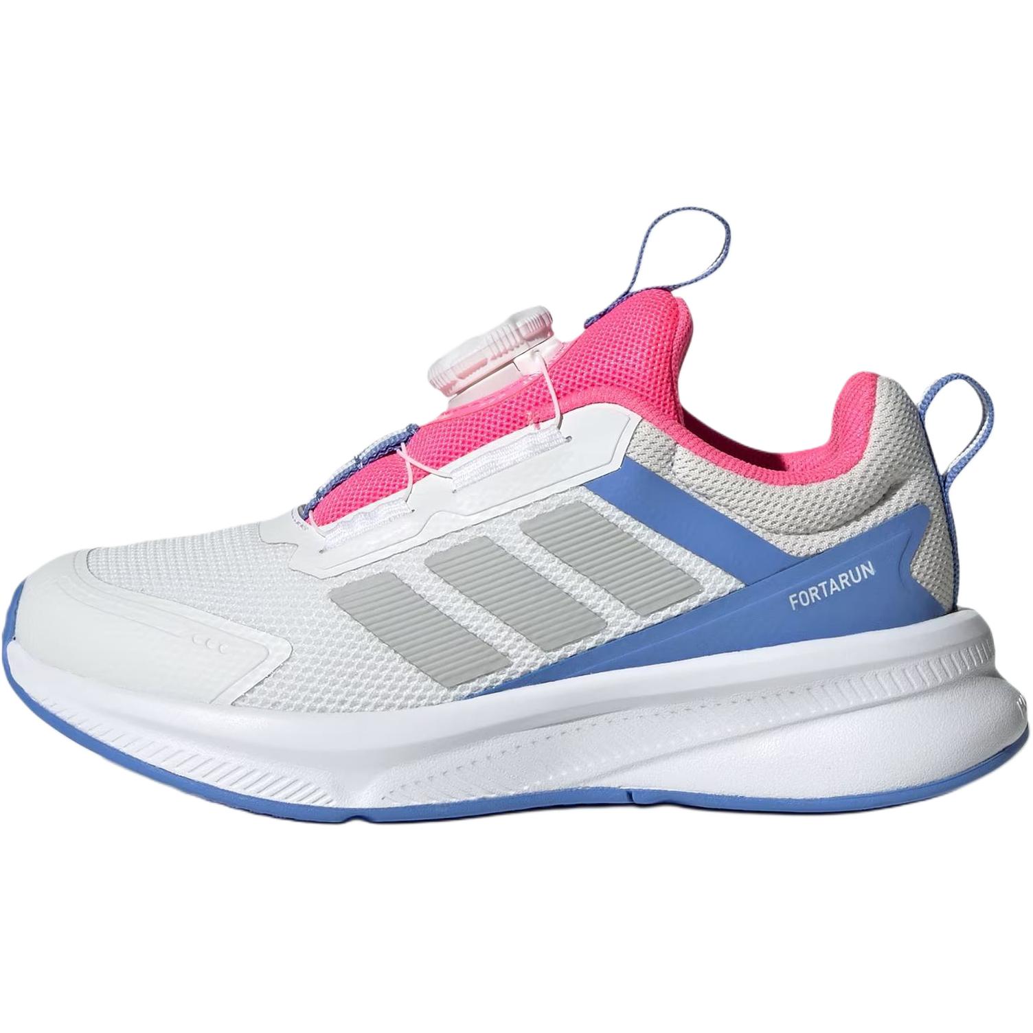 

Adidas FORTARUN 4.0 Abrasion Resistant Low Top Kids Running Shoes White Pink Blue Kids Sneakers HP3586 38