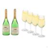 Dollhouse Accessory Mini Wine Bottles, 6pcs Bottles with 4Pcs Cup Miniature