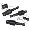 92MF 105° Right Angle Impact Drill Bit Adapter Set Rotatable Impact Driver Adapter 1/4" 3/8" 1/2" Impact Driver Adapter