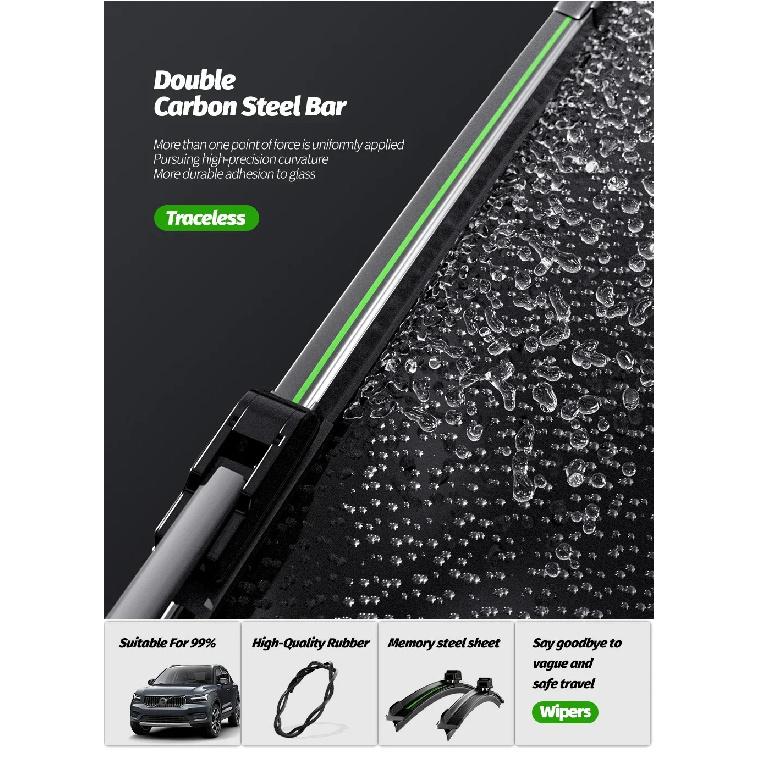 For BMW 3 Series M3 E36 E46 1991-2006 2pcs Front Windshield Wiper Blades 1996 1998 2000 2003 2005 Windscreen Window Accessories