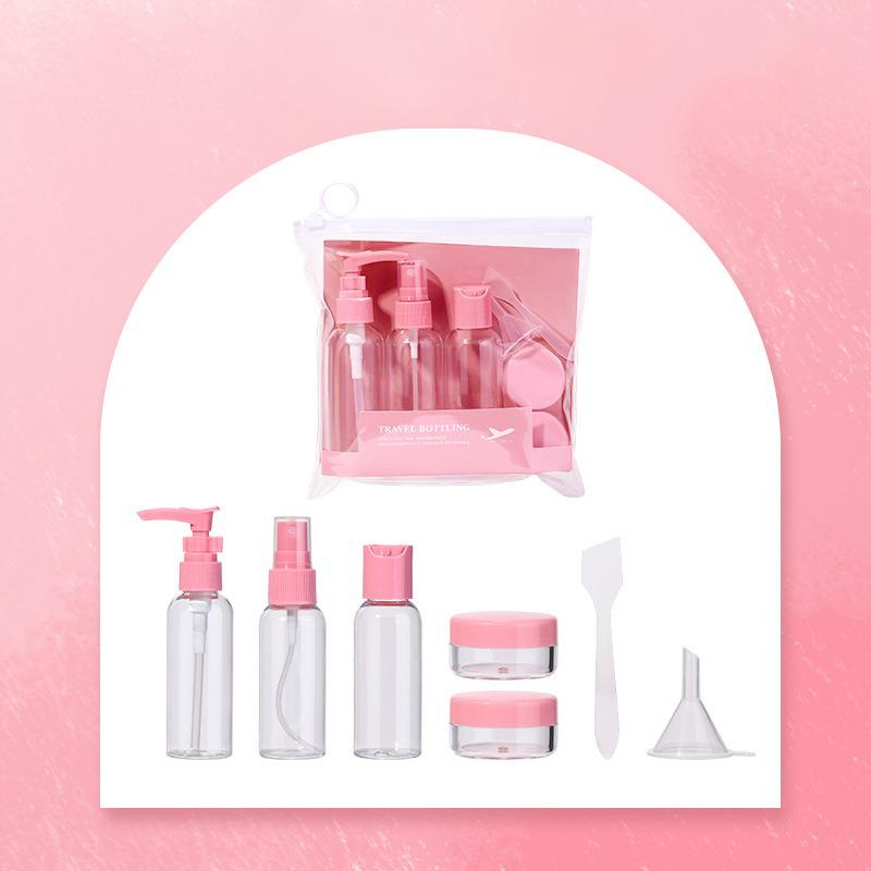Lot de 7 flacons distributeurs de cosmétiques Dopamine Color Travel de 50 ml