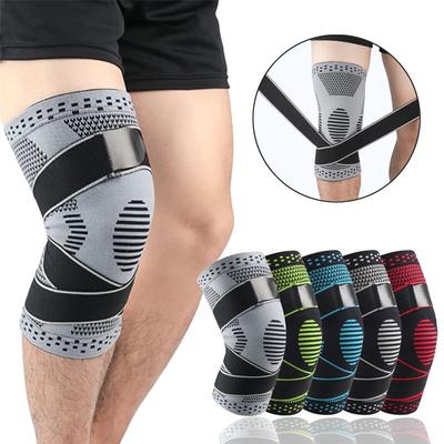 1Pcs Sport Knie Pad Männer Druck Elastische Knie Pads Unterstützung Fitness Getriebe Basketball Volleyball Brace Schutz Crossfit