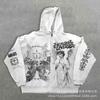 Y2K Hip Hop 3D Letter Print Hoodie Unisex Oversized Streetwear Sweatshirt Teens Adults