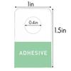 Trendy! 1000 PCS Self Adhesive Hanging Tabs, 1x1-1/2 Inch Round Hole Hanger Hang Tag Hooks for Retail Store Supplies Display