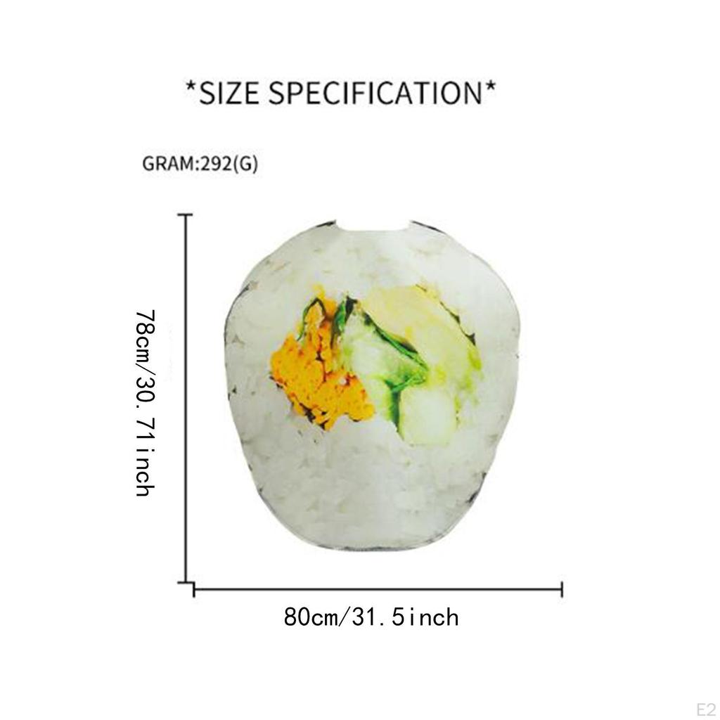 Adults Sushi Roll Costume Gift Comfortable Clothing for Role Play Fancy Dress