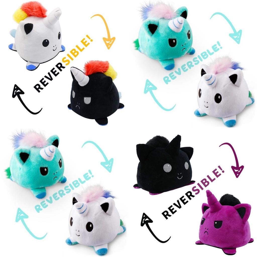 Adorable Reversible Flip Unicorn Plush Stuffed Toy Soft Animal Ideal For Kids