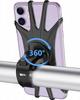 Silicone Bicycle Phone Holder Universal Bike Motorcycle Mobile Phone Stand Handlebar Clip Bracket for 4 to 6.5 inch Cell Phone