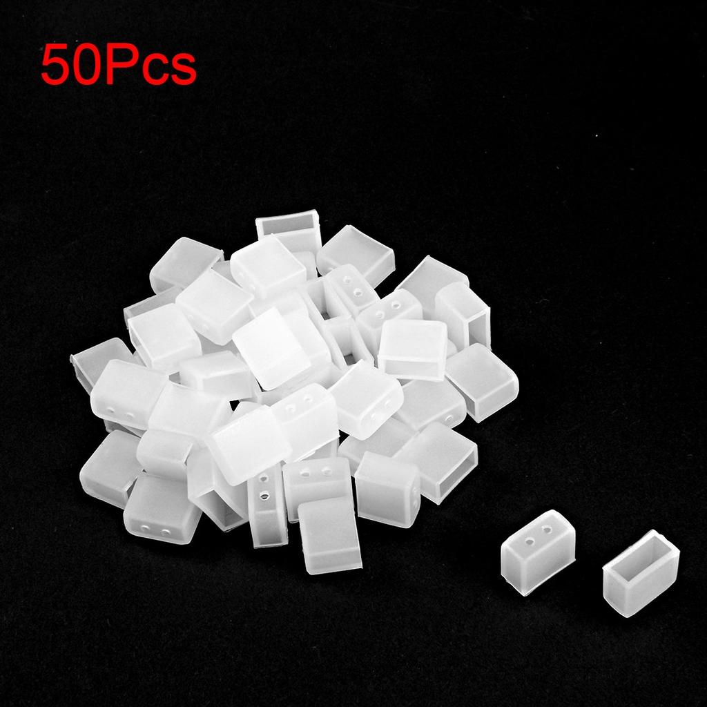 Uxcell LED Streifenlicht Ende 12mm 8mm Breite Packung mit 50 Kappen, Silikon, Länge, Passform,