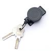 Retractable Keychain Badge Holder Reel With Multitool Carabiner Clip Heavy Duty Key Ring Steel Wire Lanyard Name Tag Stationery
