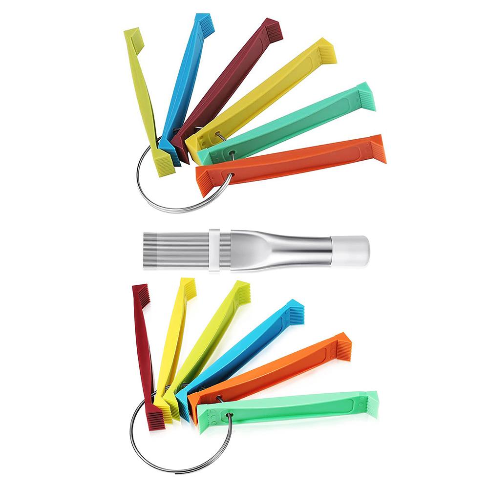 Kunststoff Klimaanlagen Lamellenkamm Tragbare Reinigungsbürste für Auto Kühlsystem Kondensator Kühler Lamellenbürsten-Kits Reparaturwerkzeuge