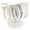 Hairband Storage Rack Polished Metal Smooth Surface Large Capacity Hairband Display Stand Necklace Bracelet Watch Organizer